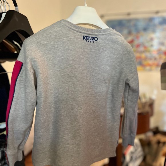 Kenzo Kids Girl Sweatshirt Size 8 Eye Motif Protection Luxury Sweater Logo Print - Picture 6 of 6
